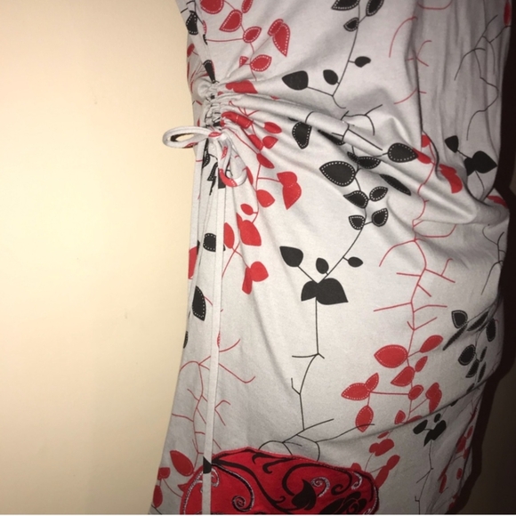 NWOT LEOPARDS & ROSES 100% COTTON DRESS - Picture 5 of 12